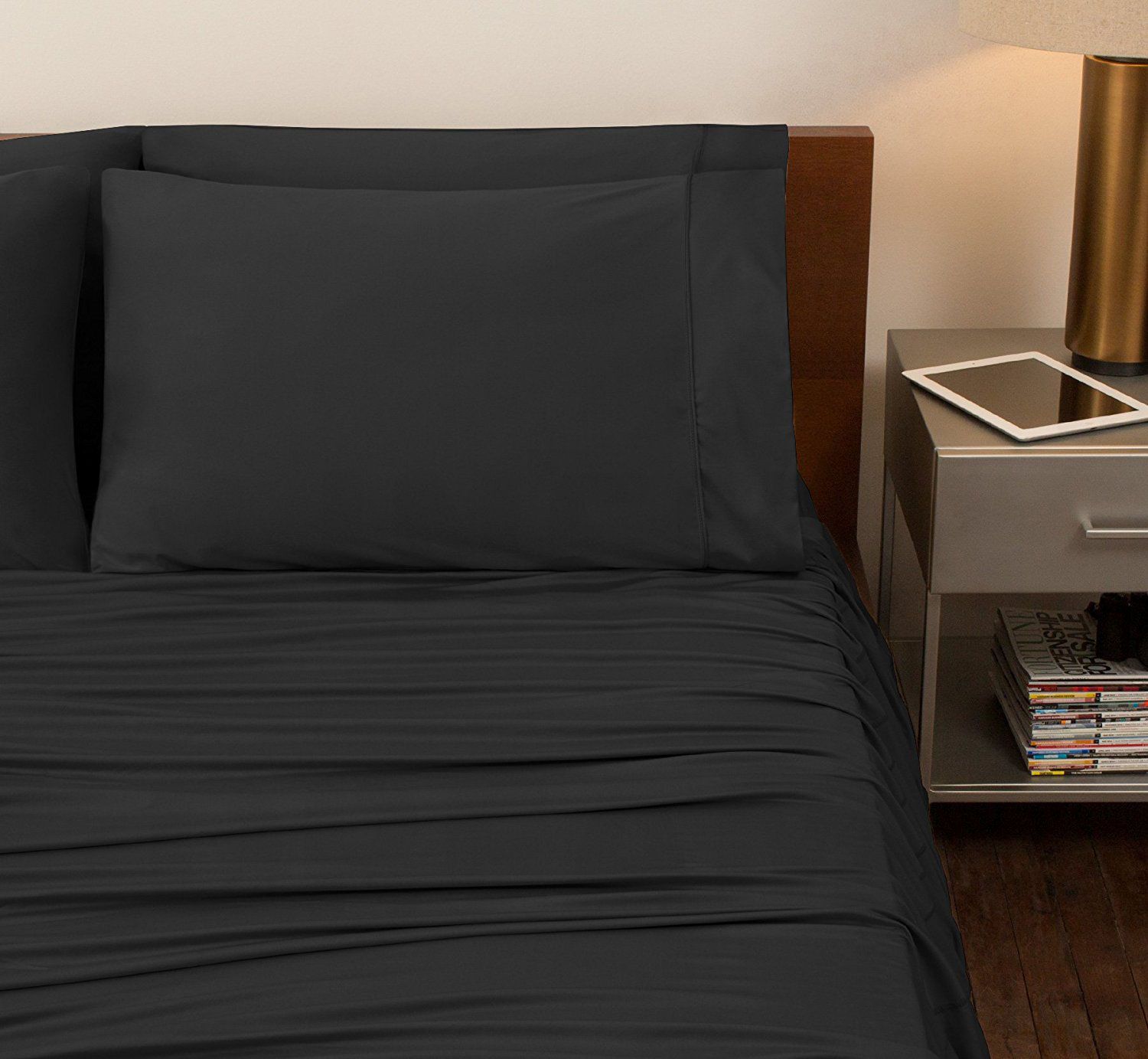 Bedding - 1000TC Ultra Soft Silk Satin Sheet Set