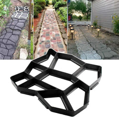 Garden Paving Pavement Mold Patio Concrete Stepping Stone Paver Path Maker Mould