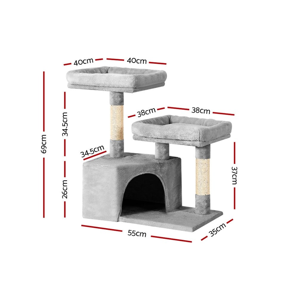 Cat Tree Tower Scratching Post Scratcher Wood Condo House Bed Tree - Direct On Sale