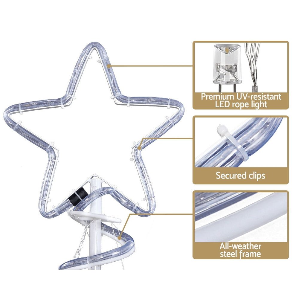 Christmas LED Motif Light 1.88M Tree Waterproof Colourful - Direct On Sale