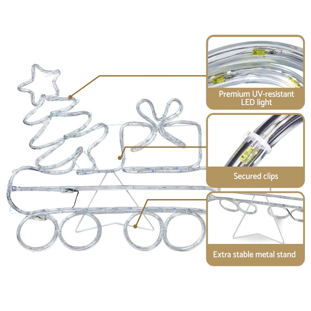 Christmas Lights Motif LED Rope Light Train Xmas Decor - Direct On Sale