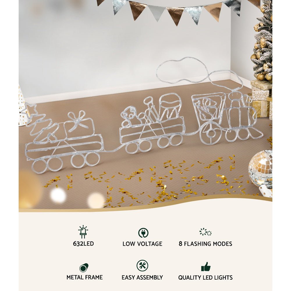 Christmas Lights Motif LED Rope Light Train Xmas Decor - Direct On Sale