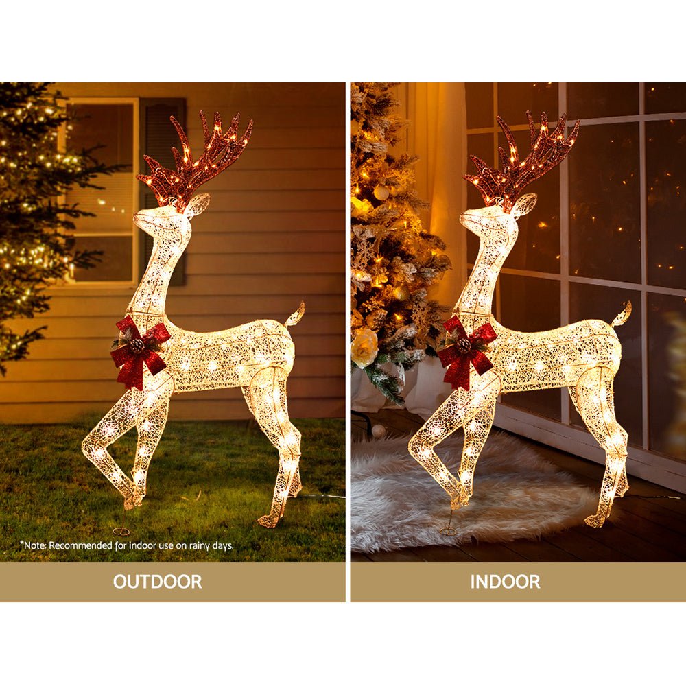 Christmas Lights Motif LED Rope Reindeer Waterproof Outdoor - Direct On Sale