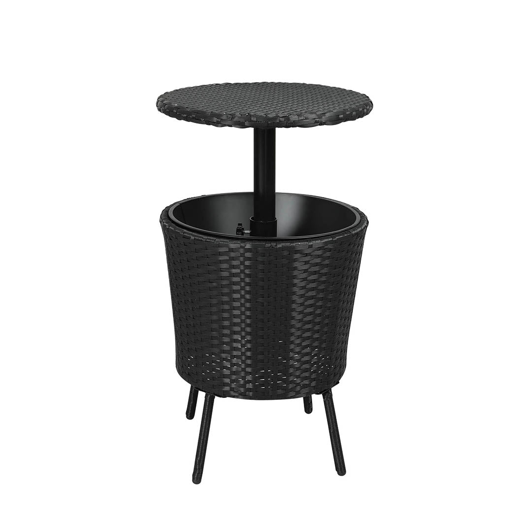 Cooler Ice Bucket Table Bar Outdoor Rattan Furniture Patio Pool Storage - Direct On Sale