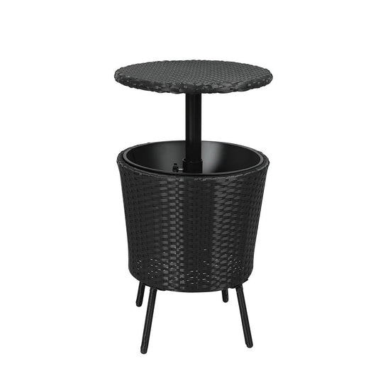 Cooler Ice Bucket Table Bar Outdoor Rattan Furniture Patio Pool Storage - Direct On Sale