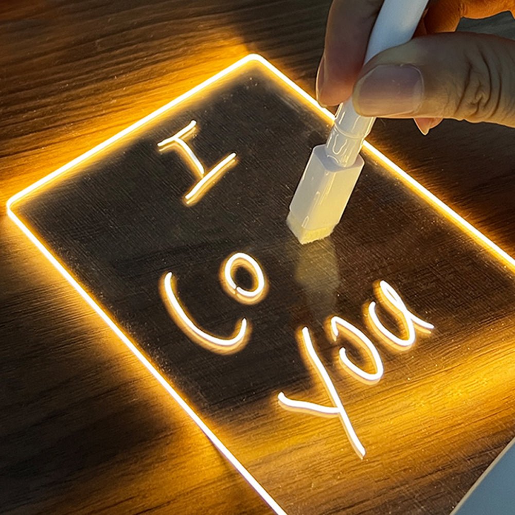 Creative Message Board Led Night Light USB With Pen - Direct On Sale