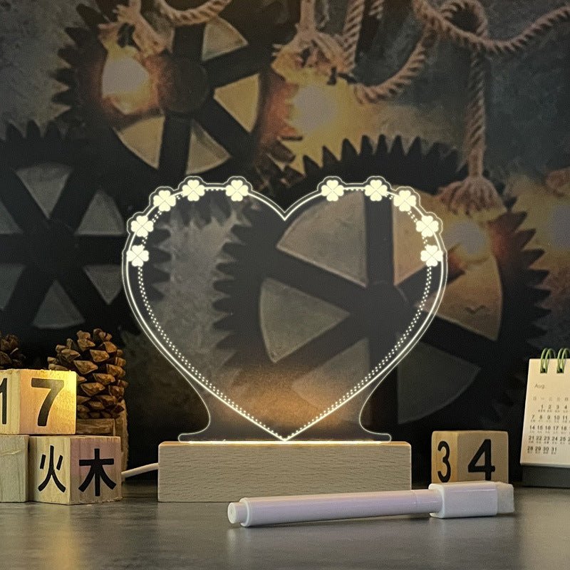Creative Message Board Led Night Light USB With Pen - Direct On Sale