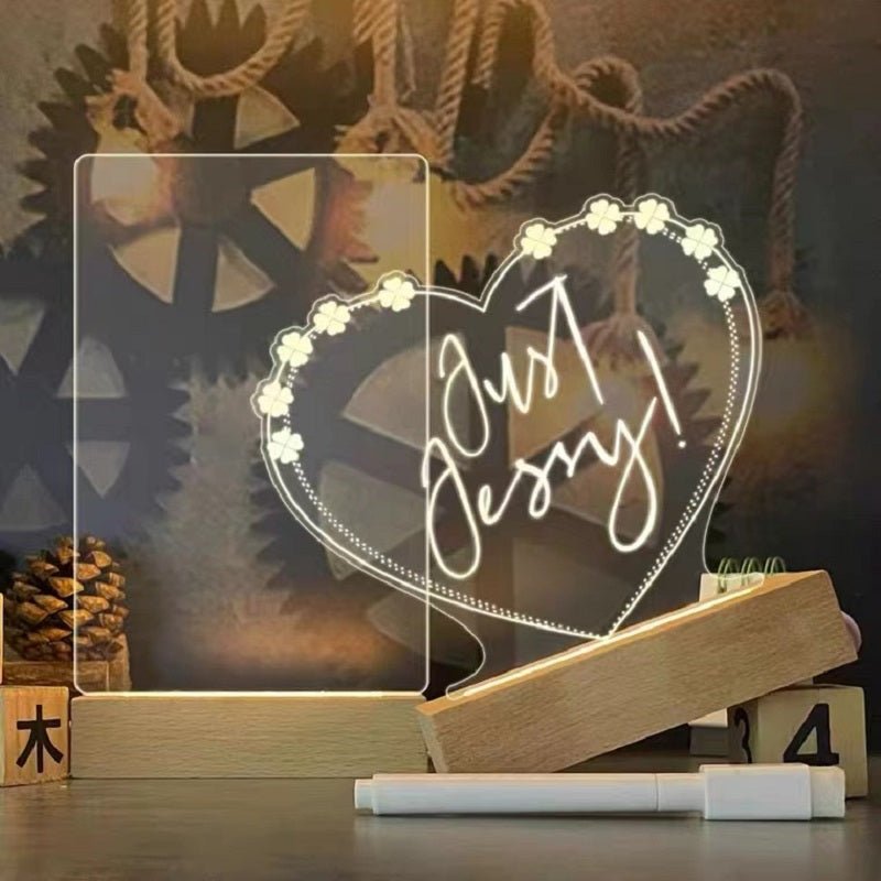 Creative Message Board Led Night Light USB With Pen - Direct On Sale