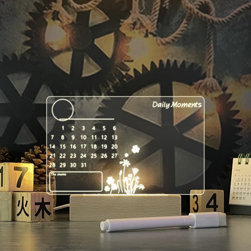 Creative Message Board Led Night Light USB With Pen - Direct On Sale