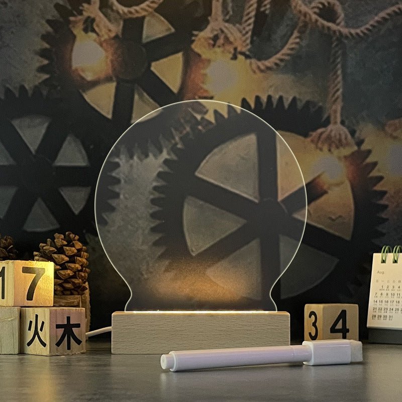 Creative Message Board Led Night Light USB With Pen - Direct On Sale