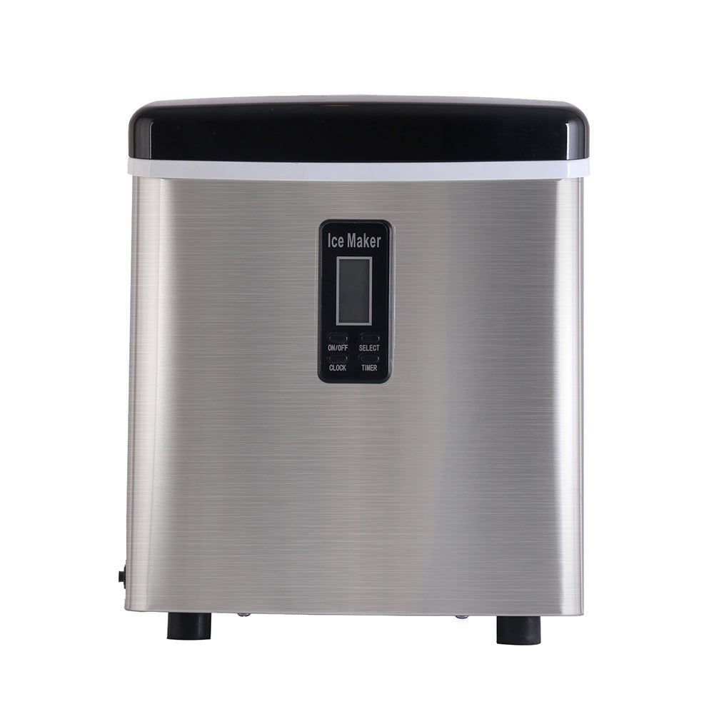 Devanti 3.2L Stainless Steel Portable Ice Cube Maker - Direct On Sale
