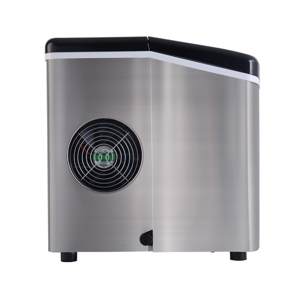 Devanti 3.2L Stainless Steel Portable Ice Cube Maker - Direct On Sale