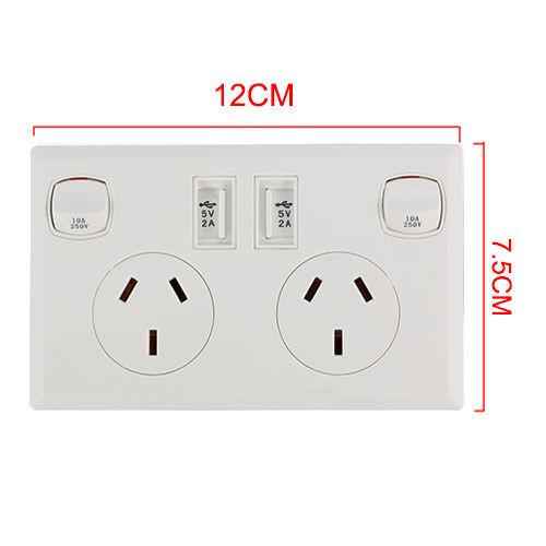 Double Powerpoint with Dual USB Outlets – Direct On Sale