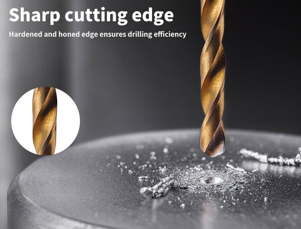 Drill Bits Set HSS Metric 1mm - 10mm Titanium Coated Metal Wood Plastic 230PCS - Direct On Sale