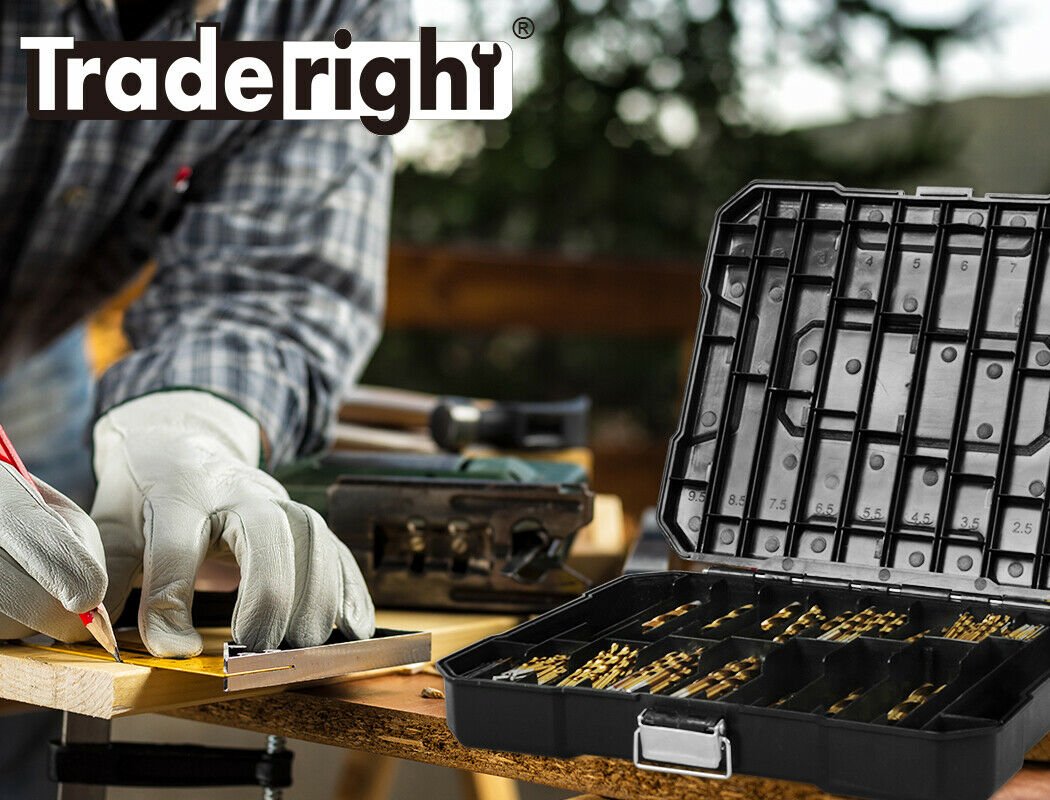 Drill Bits Set HSS Metric 1mm - 10mm Titanium Coated Metal Wood Plastic 230PCS - Direct On Sale