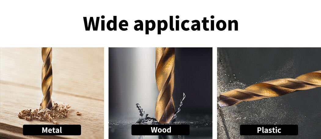 Drill Bits Set HSS Metric 1mm - 10mm Titanium Coated Metal Wood Plastic 230PCS - Direct On Sale