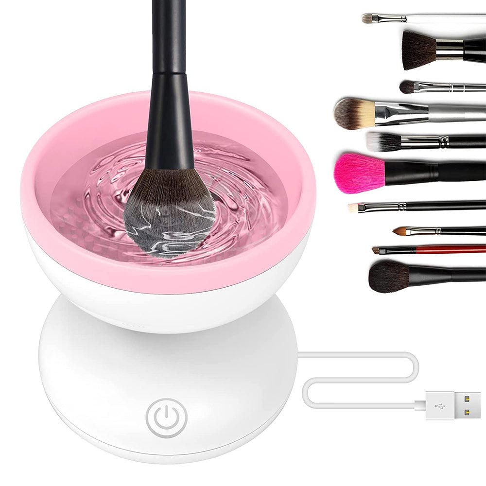 Electric Makeup Brush Cleaner Machine Fit for All Size Brushes - USB Plugged In - Direct On Sale
