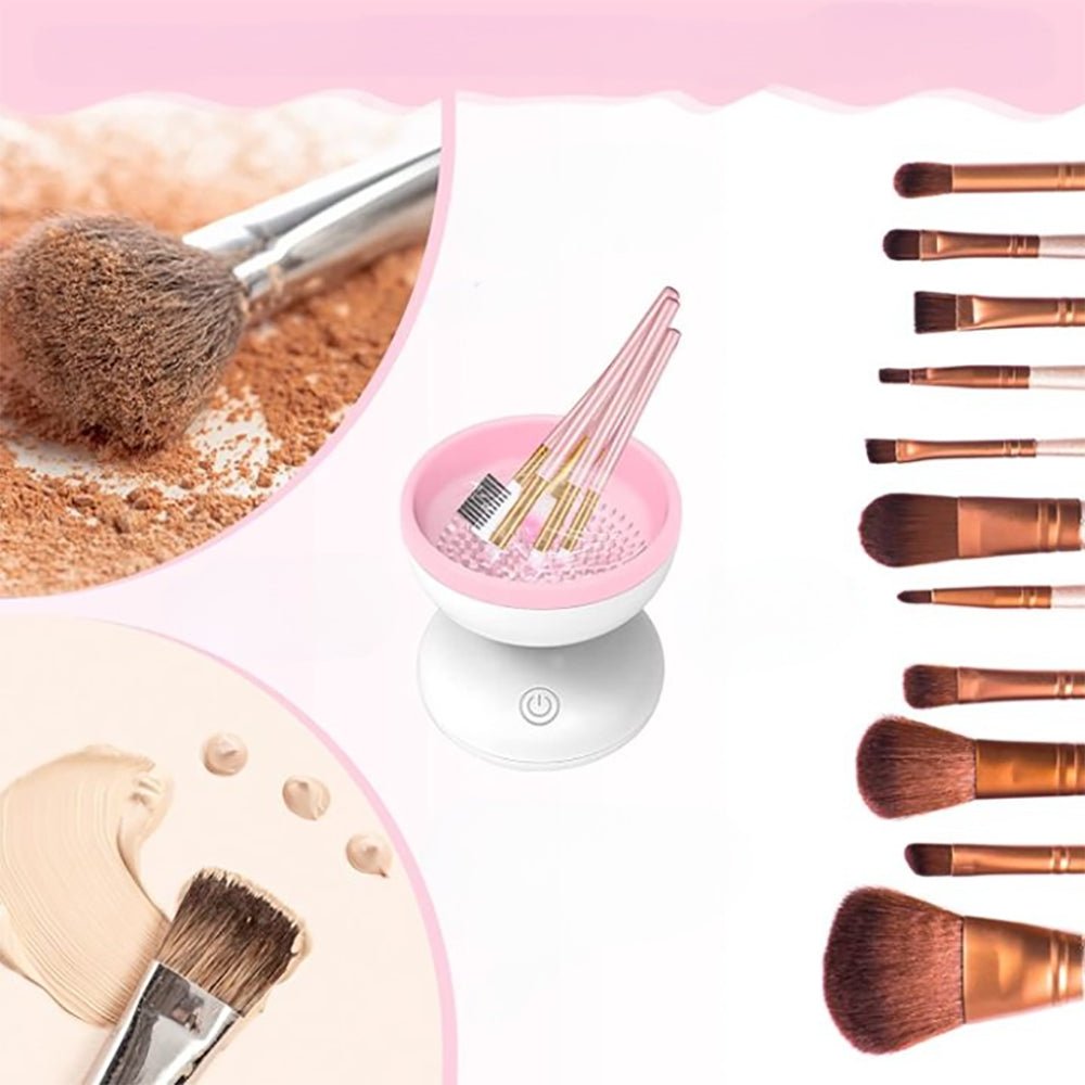 Electric Makeup Brush Cleaner Machine Fit for All Size Brushes - USB Plugged In - Direct On Sale