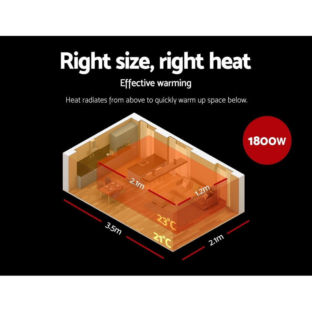Electric Radiant Strip Heater Outdoor 1800W - Direct On Sale