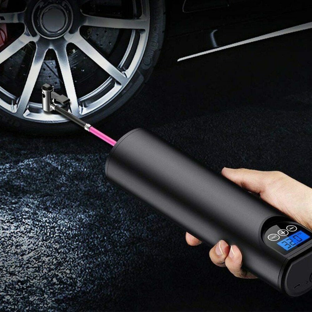 Electric Wireless LCD Display Mini Car Air Pump - Direct On Sale