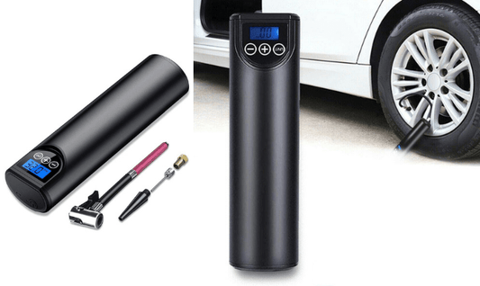 Electric Wireless LCD Display Mini Car Air Pump - Direct On Sale