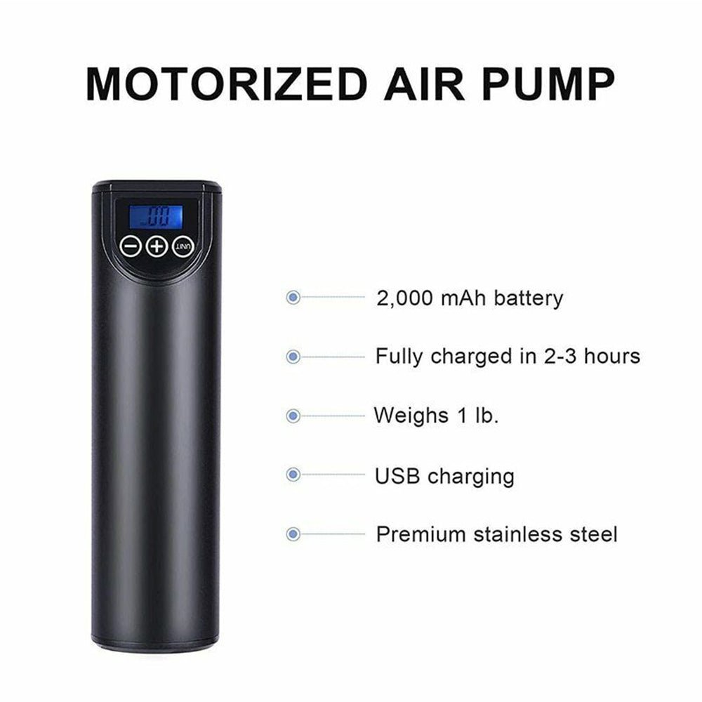 Electric Wireless LCD Display Mini Car Air Pump - Direct On Sale
