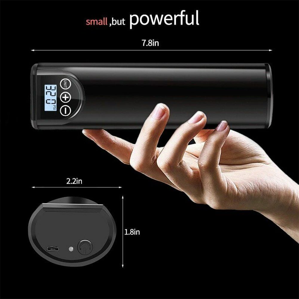 Electric Wireless LCD Display Mini Car Air Pump - Direct On Sale