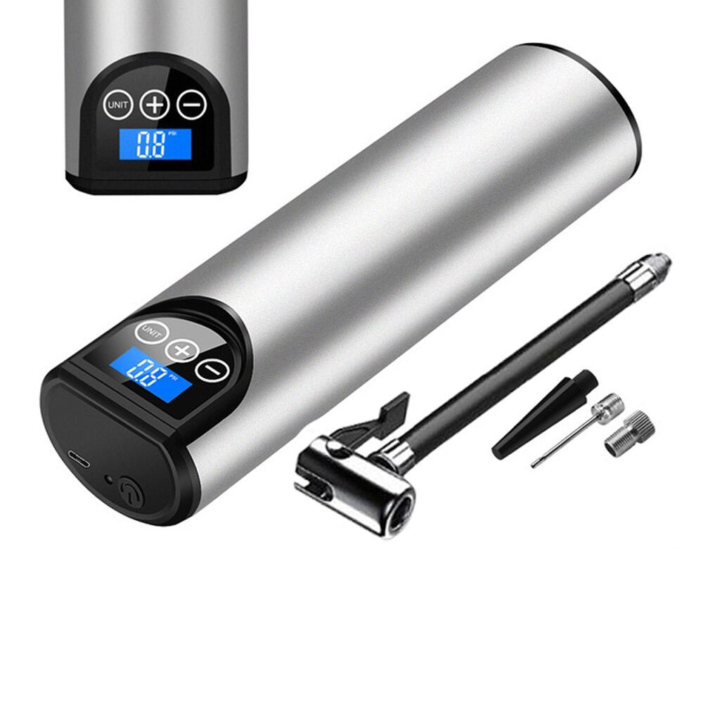 Electric Wireless LCD Display Mini Car Air Pump - Direct On Sale
