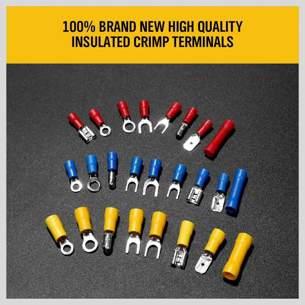 Electrical Wire Connectors Kit Cable Crimper Stripper Cut Pliers 400Pc Terminal - Direct On Sale