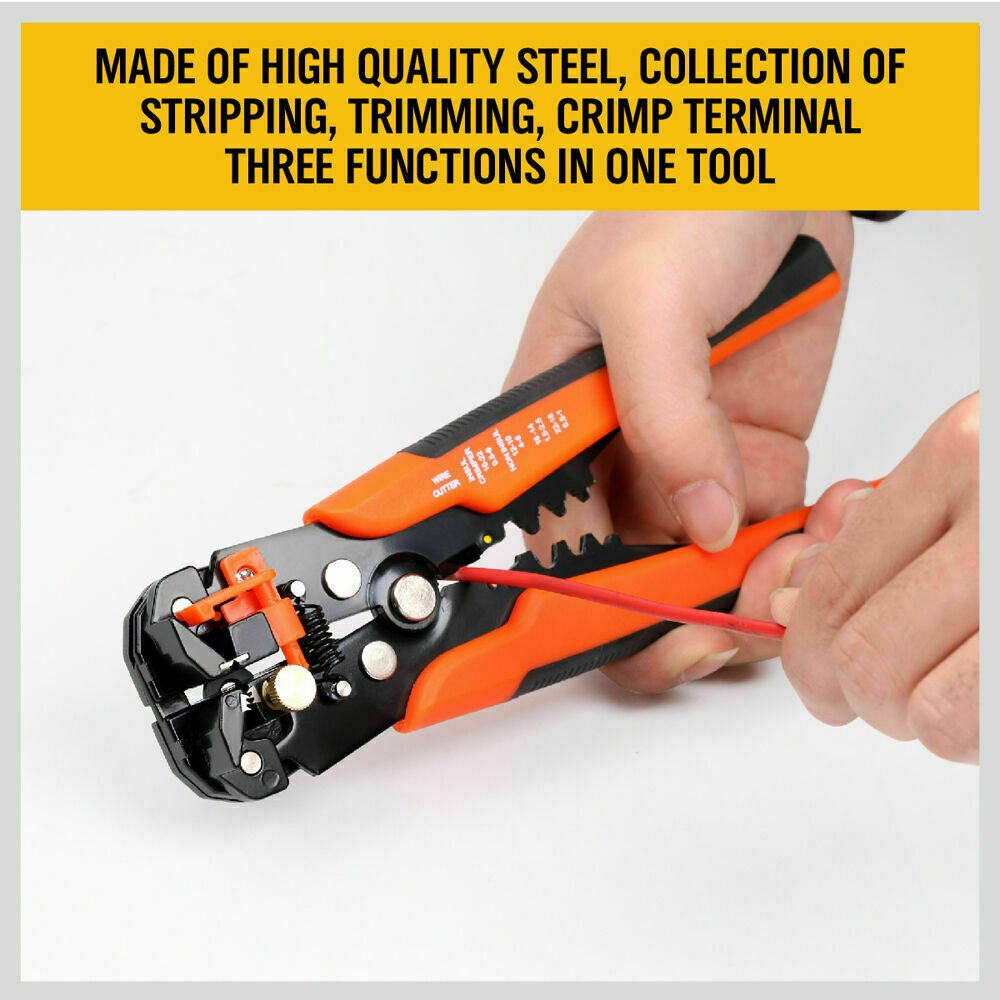 Electrical Wire Connectors Kit Cable Crimper Stripper Cut Pliers 400Pc Terminal - Direct On Sale