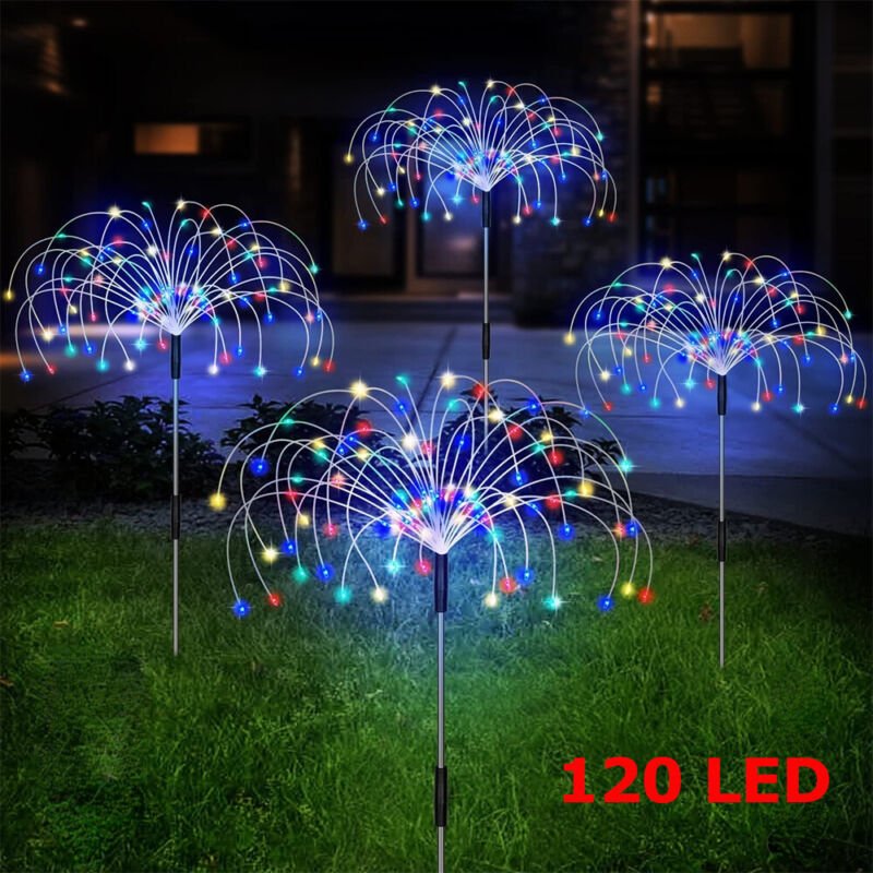 Fireworks LED Fairy String Lights Starburst Solar Xmas Garden Night Lamp Hot NEW - Direct On Sale
