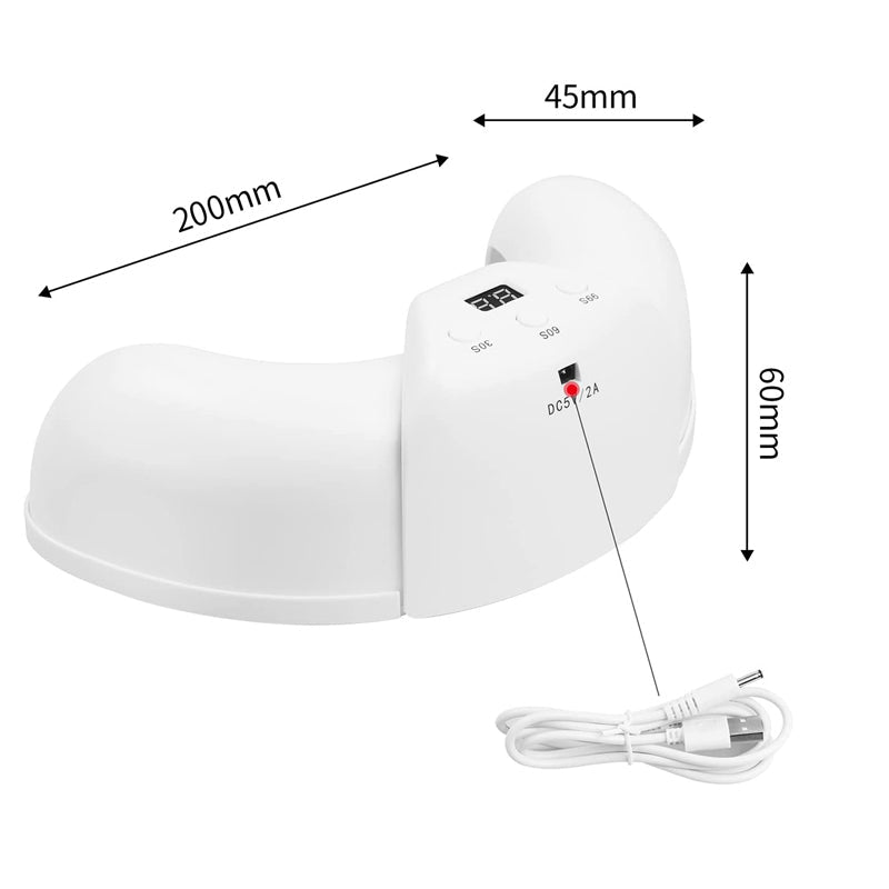 Foldable Motion Sensor UV Gel Drying Nail Lamp - USB Plugged - in - Direct On Sale