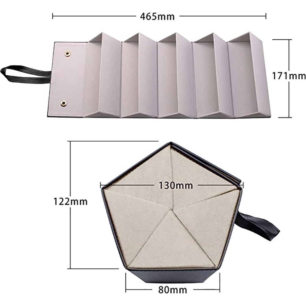 Foldable Sunglasses Organizer Case with 5 Slots Travel Glasses Box - Direct On Sale