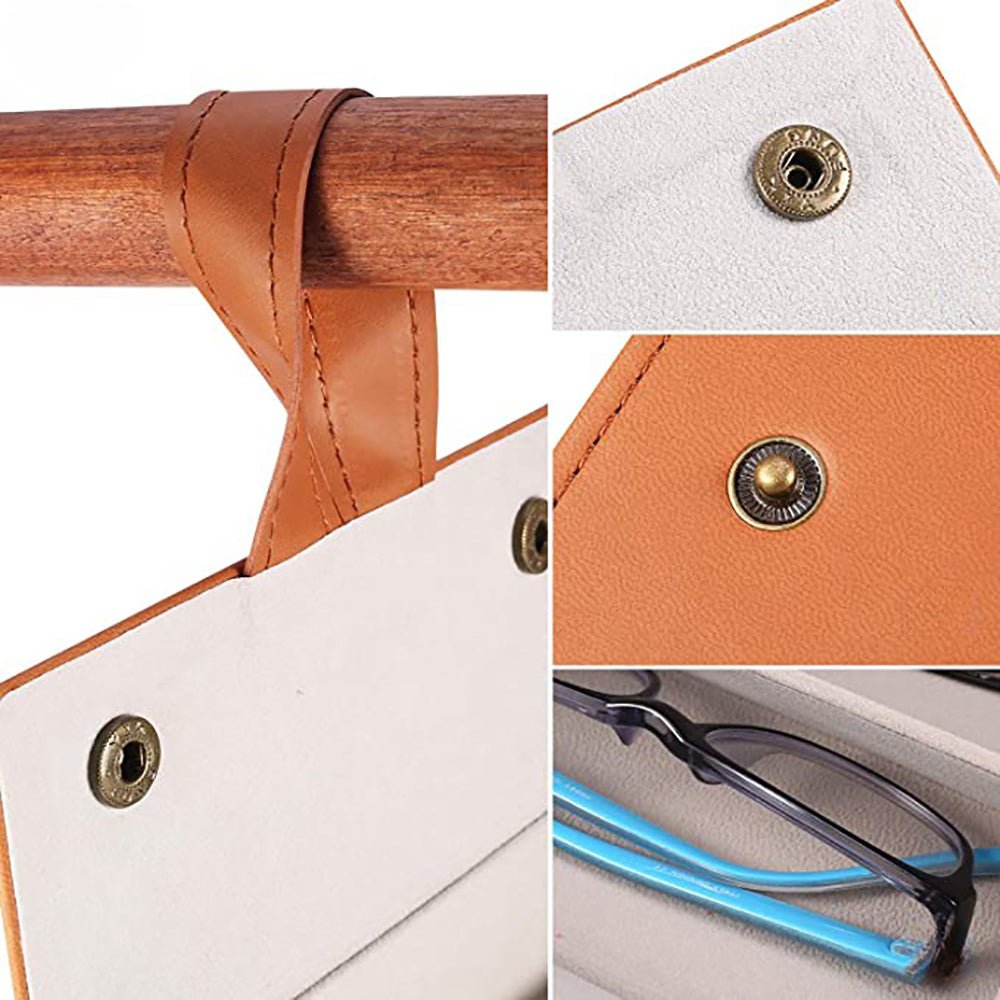Foldable Sunglasses Organizer Case with 5 Slots Travel Glasses Box - Direct On Sale