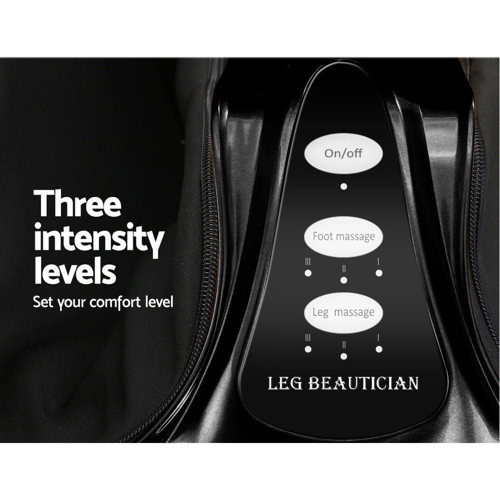 Foot Massager Ankle Calf Leg Massagers Shiatsu Kneading Rolling Black - Direct On Sale