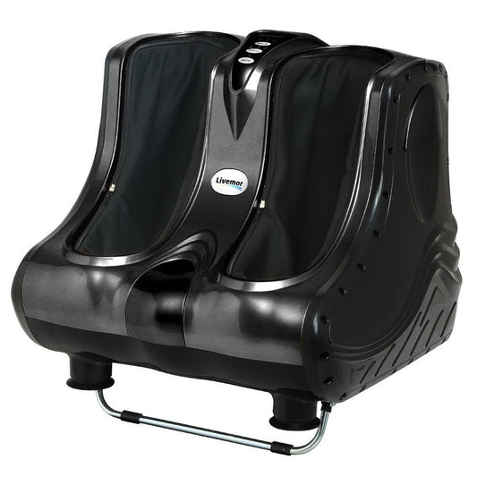 Foot Massager Ankle Calf Leg Massagers Shiatsu Kneading Rolling Black - Direct On Sale
