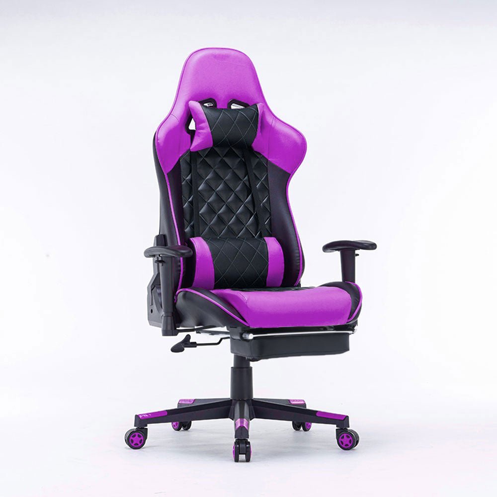 Gaming Chair Ergonomic Racing chair 165° Reclining Gaming Seat 3D Armrest Footrest Black - Direct On Sale