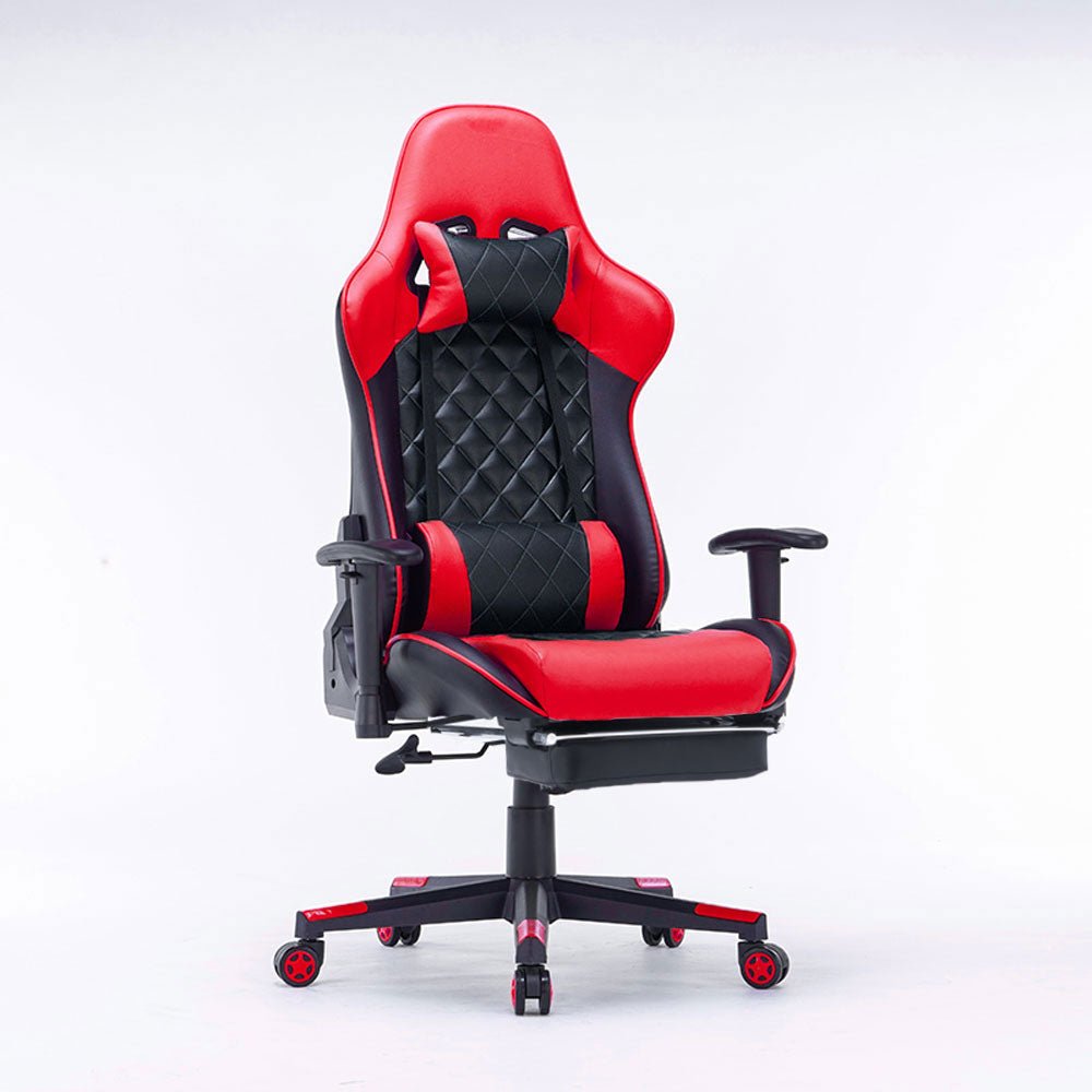 Gaming Chair Ergonomic Racing chair 165° Reclining Gaming Seat 3D Armrest Footrest Black Green - Direct On Sale