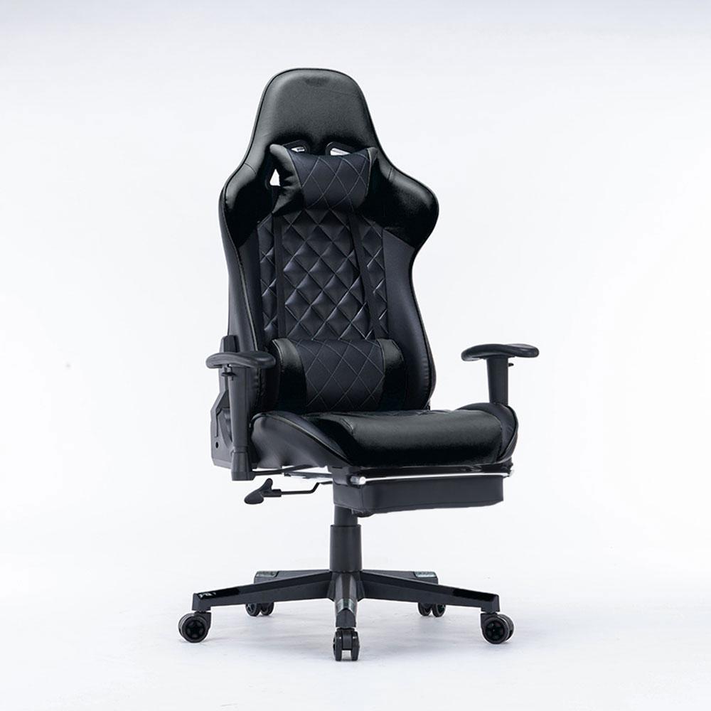 Gaming Chair Ergonomic Racing chair 165° Reclining Gaming Seat 3D Armrest Footrest Black Green - Direct On Sale