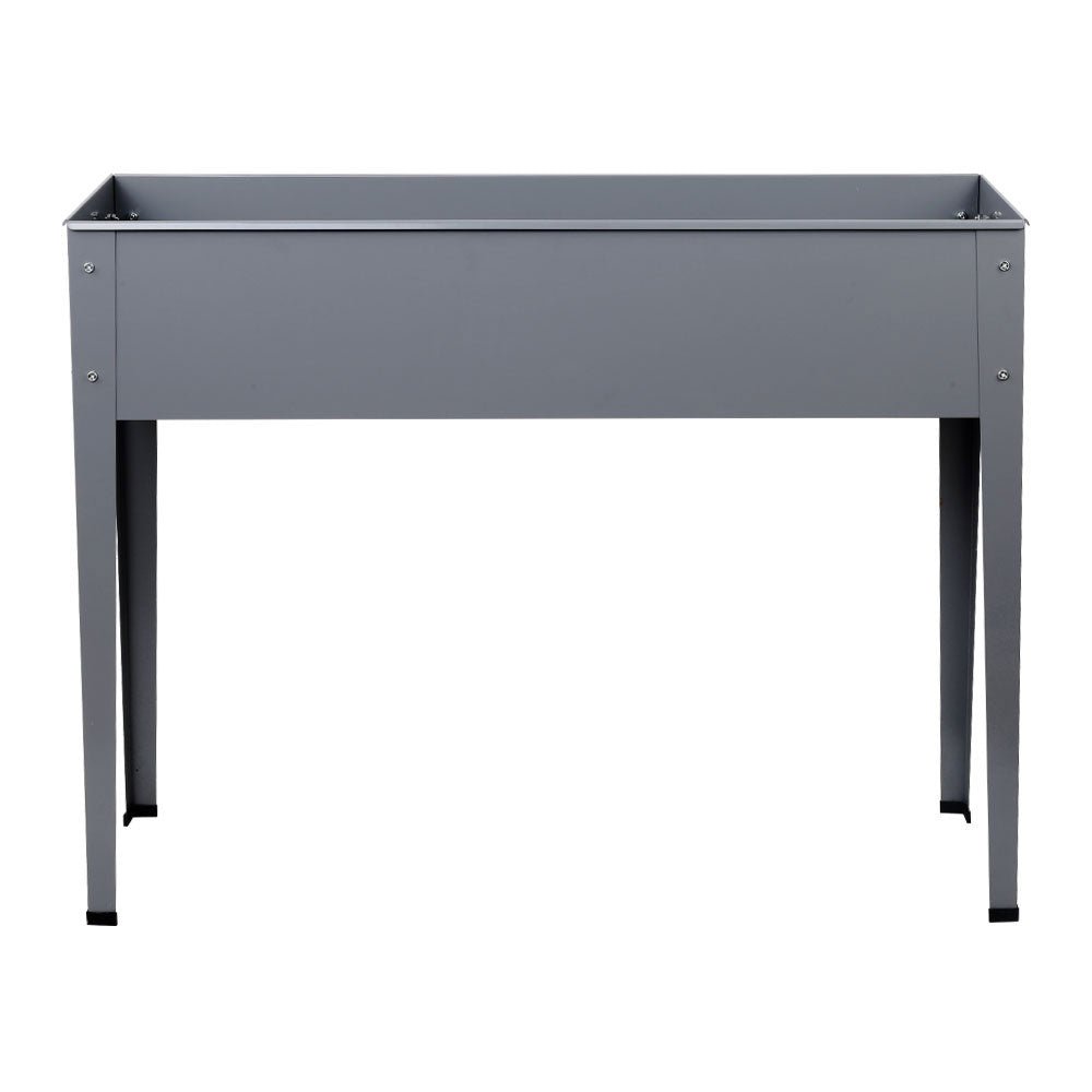 Garden Bed 100X80X30CM Galvanised Steel Raised Planter Standing Box - Direct On Sale