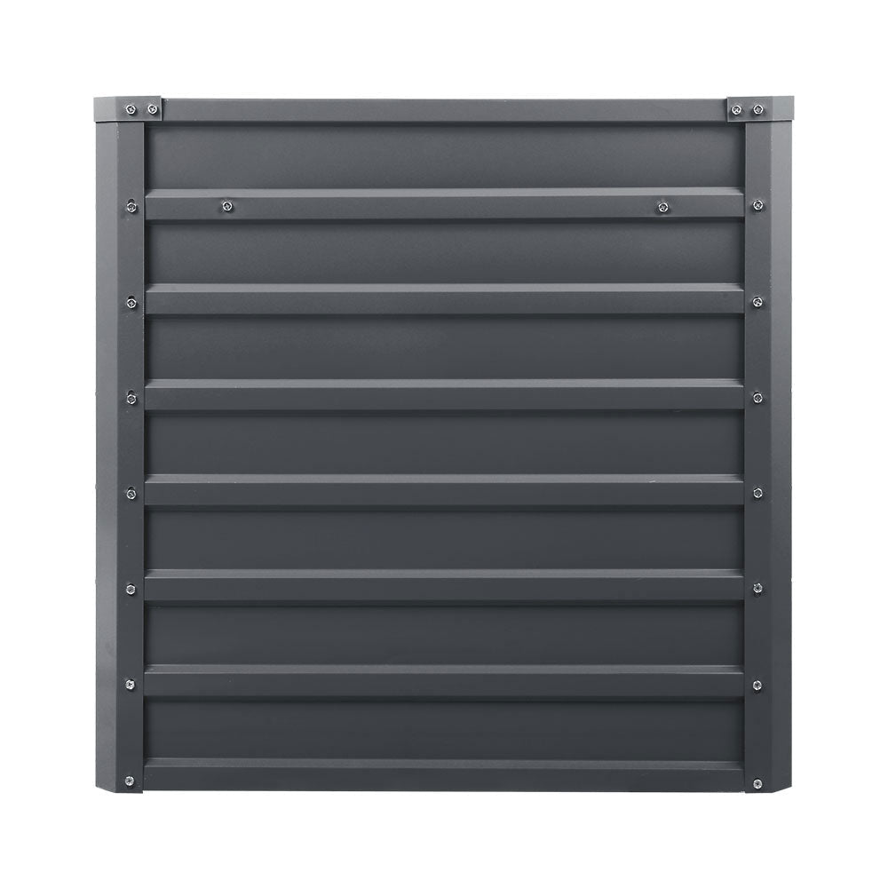 Garden Bed 240X80X77CM Galvanised Raised Steel Instant Planter 2N1 - Direct On Sale