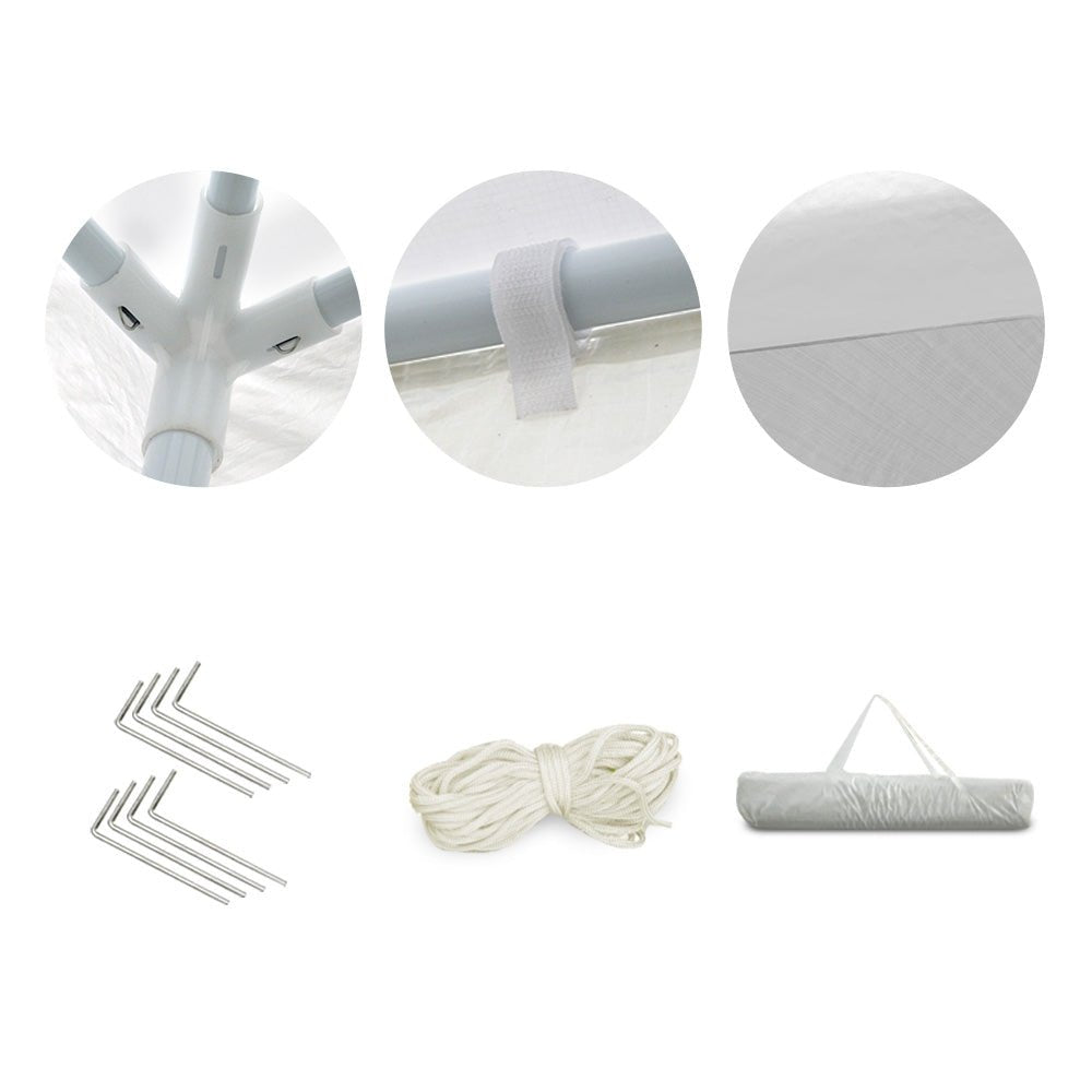 Gazebo Outdoor Marquee Party Tent Event Canopy Camping 3x3 White Weeding Party - Direct On Sale