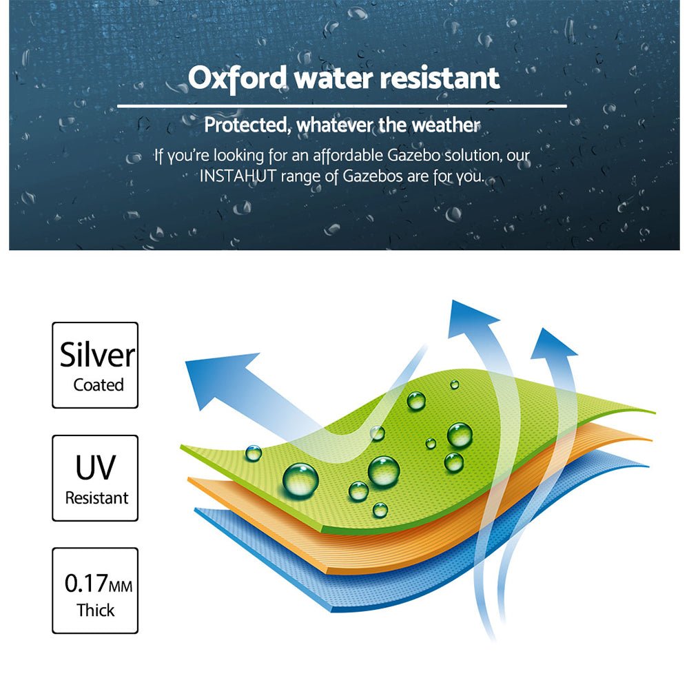 Gazebo Pop Up Marquee 3x3 Outdoor Camping Gazebos Tent Wedding Folding - Direct On Sale