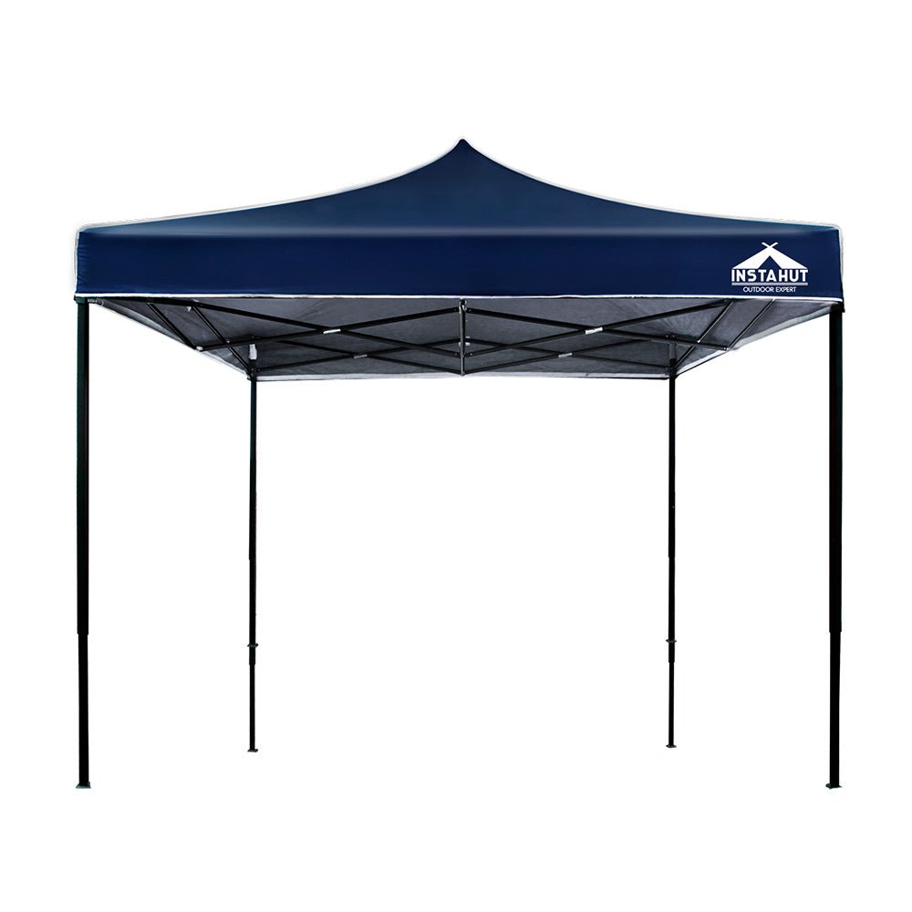 Gazebo Pop Up Marquee 3x3m Outdoor Tent Folding Wedding Gazebos Navy - Direct On Sale