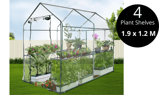 Greenhouse Garden Shed Green House 1.9X1.2M - Direct On Sale