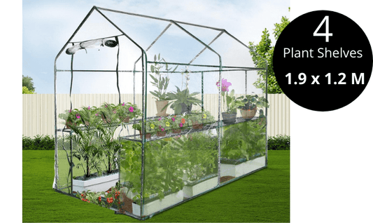 Greenhouse Garden Shed Green House 1.9X1.2M - Direct On Sale