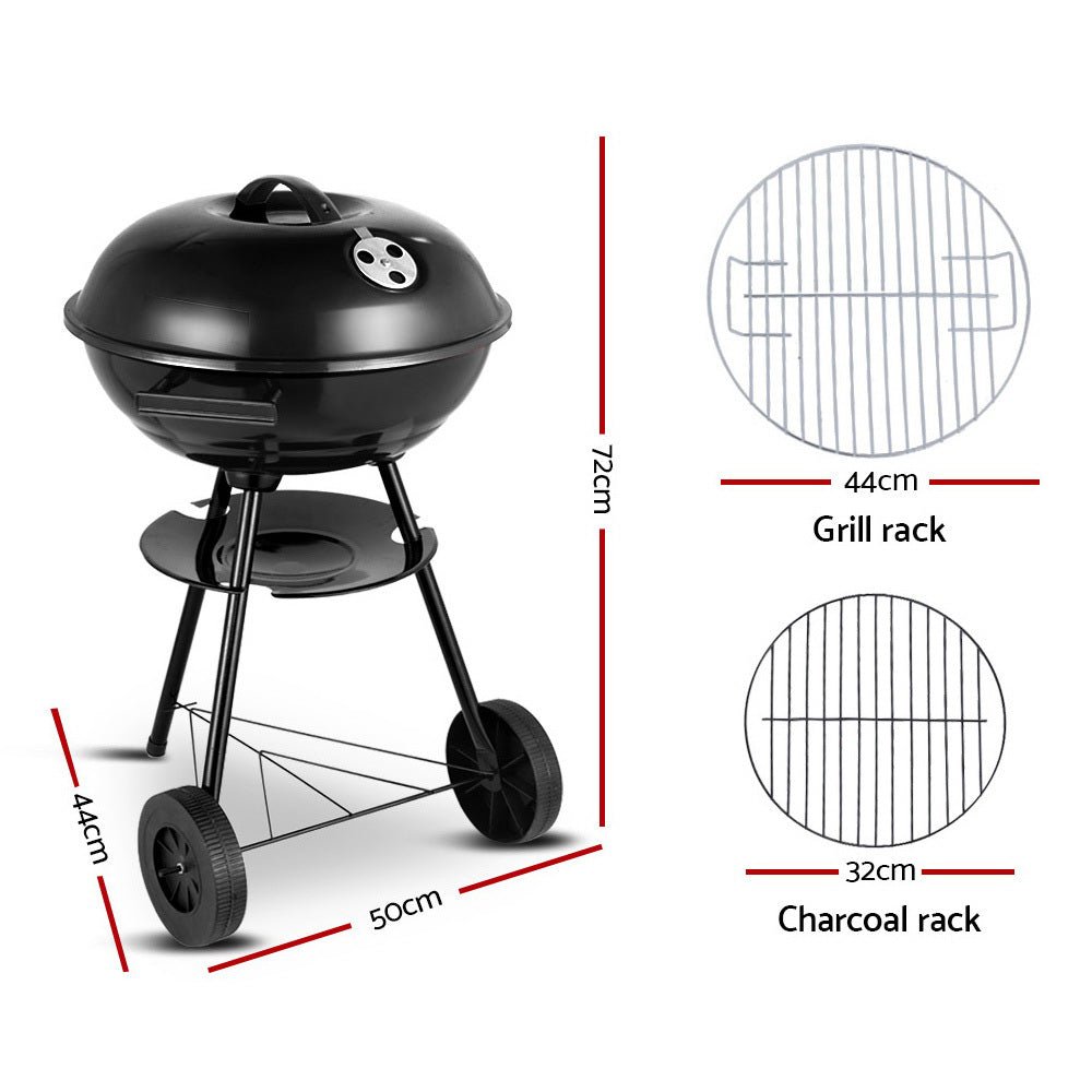 Grillz Charcoal BBQ Smoker Drill Outdoor Camping Patio Barbeque Steel Oven - Direct On Sale
