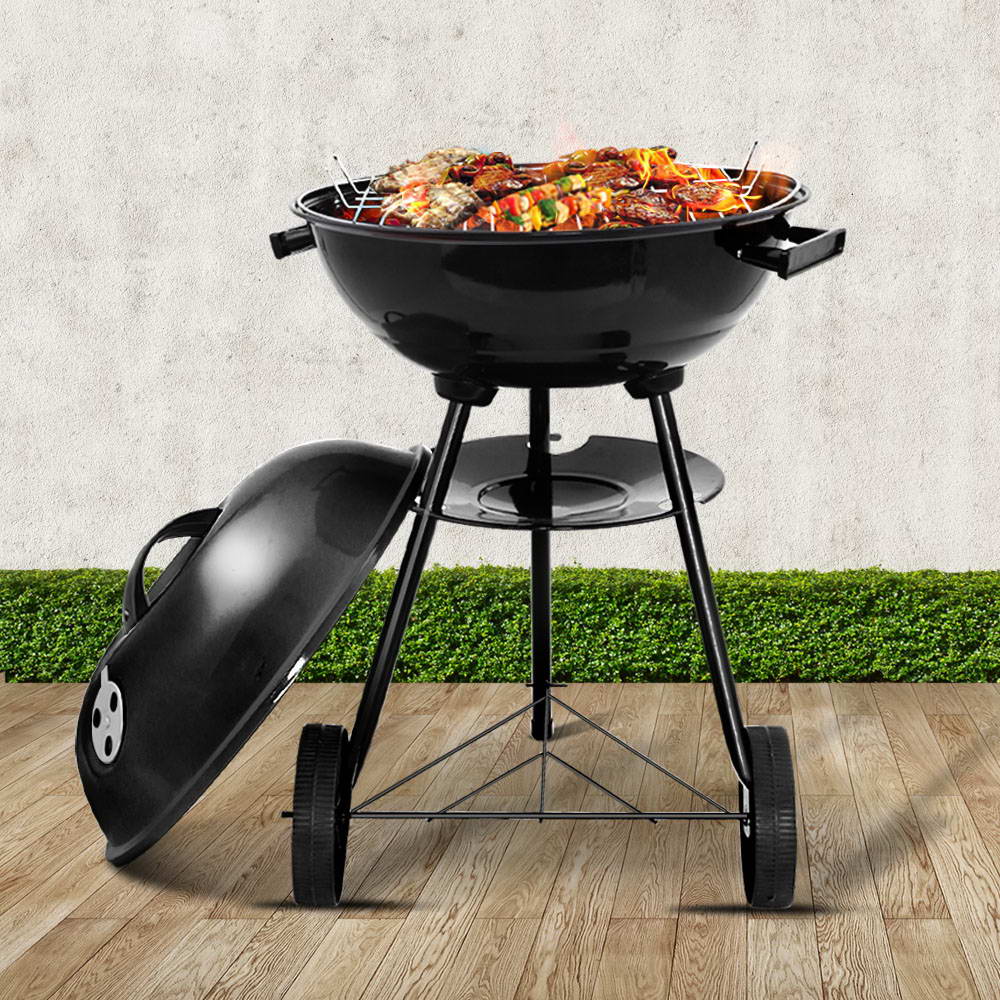 Grillz Charcoal BBQ Smoker Drill Outdoor Camping Patio Barbeque Steel Oven - Direct On Sale