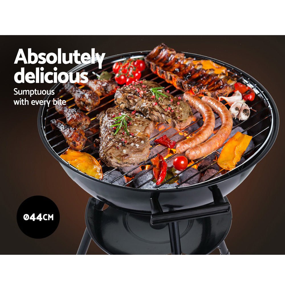 Grillz Charcoal BBQ Smoker Drill Outdoor Camping Patio Barbeque Steel Oven - Direct On Sale