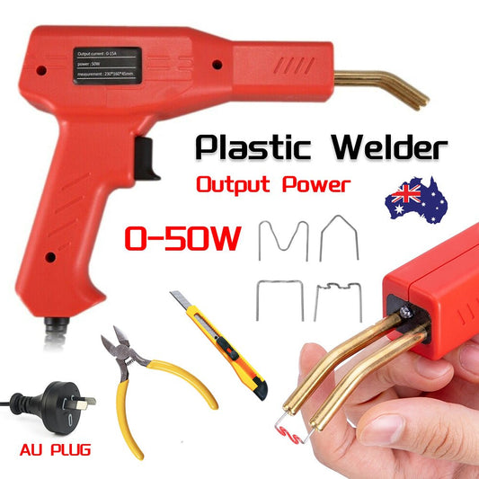 Handy Plastic Welder Garage Repair Welding Tool Kit Hot Staplers Bumper Machine - Direct On Sale